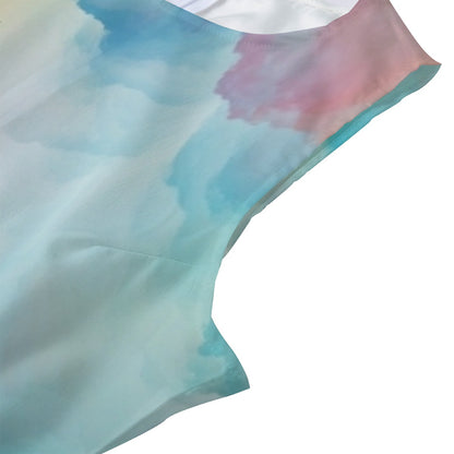 Women's Beach Perspective Chiffon Sleeveless Dress