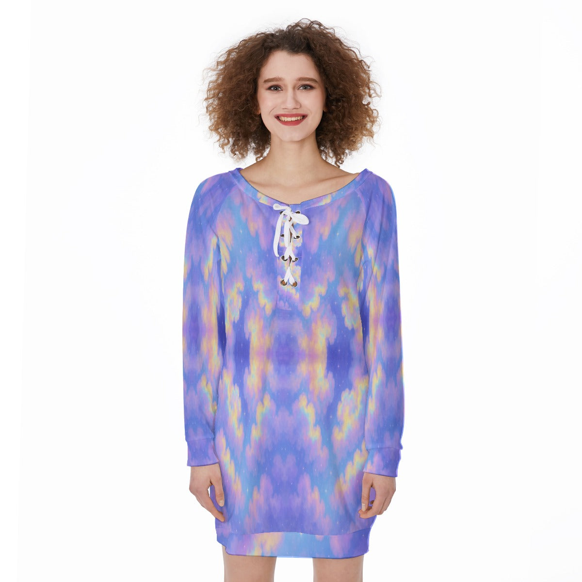 Women's Lace-Up Sweatshirt