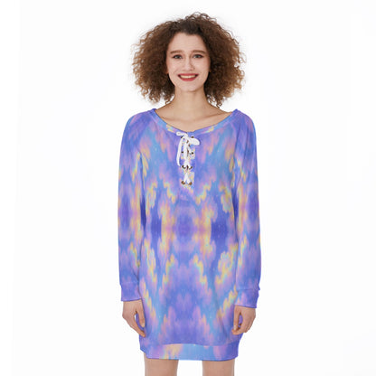 Women's Lace-Up Sweatshirt