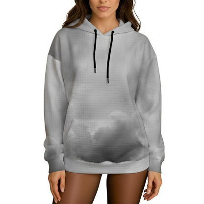 Women's Thick Waffle Knit Hoodie
