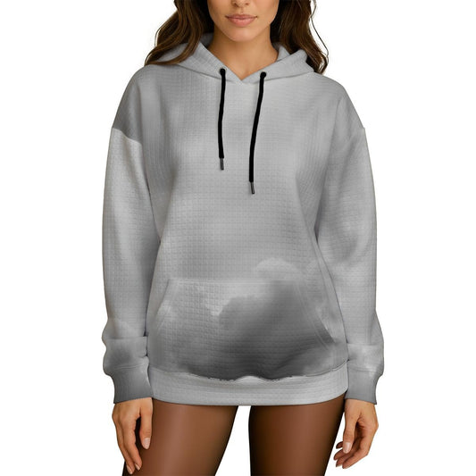 Women's Thick Waffle Knit Hoodie