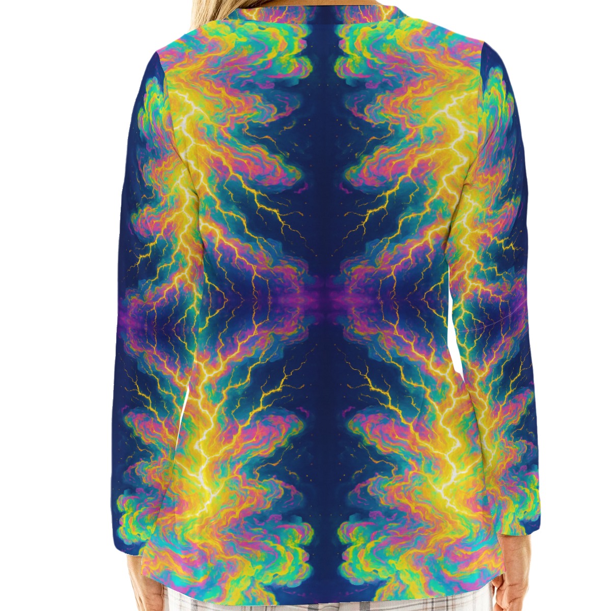 Women's Loose V-Neck T-Shirt With Long Sleeve