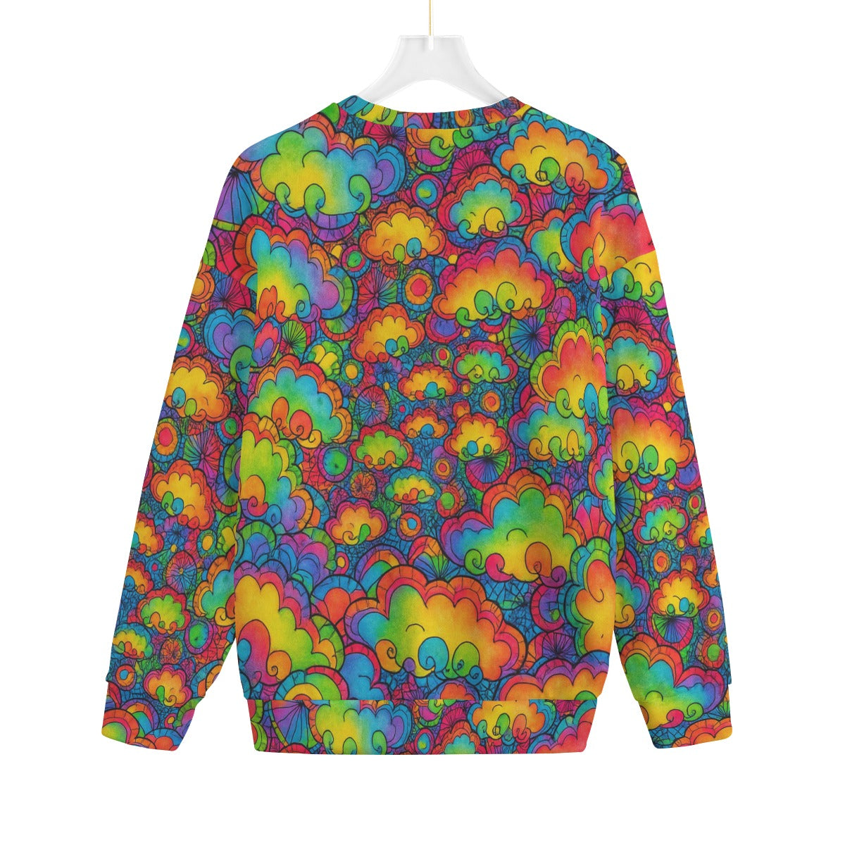Unisex Drop-shoulder Knitted Fleece Sweater - view 2