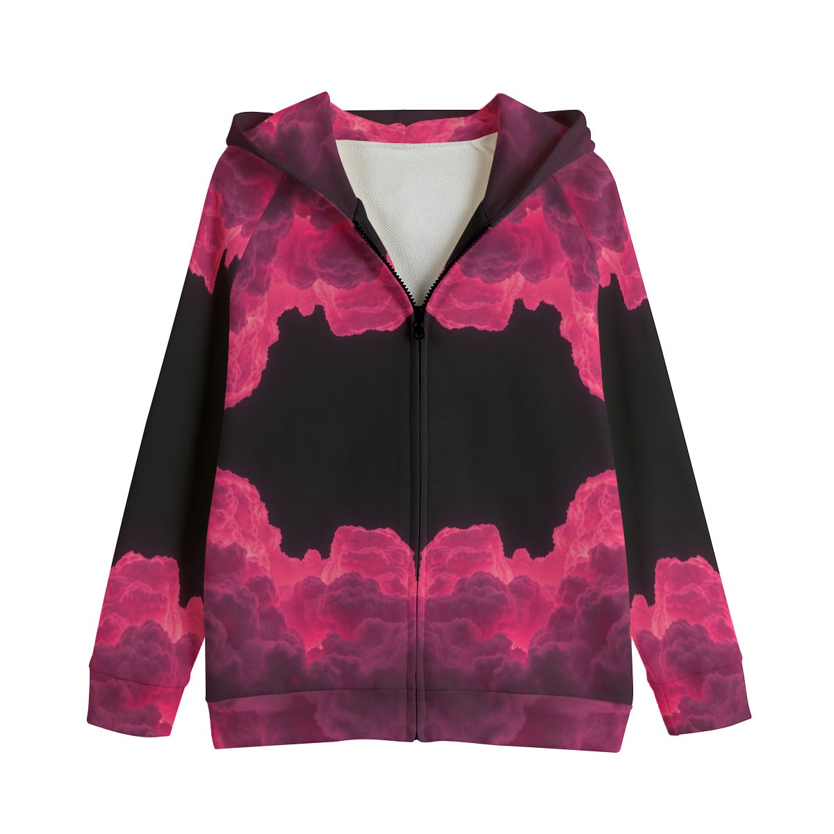 Unisex Kid's Zip Up Raglan Sleeve Hoodie | 310GSM Cotton