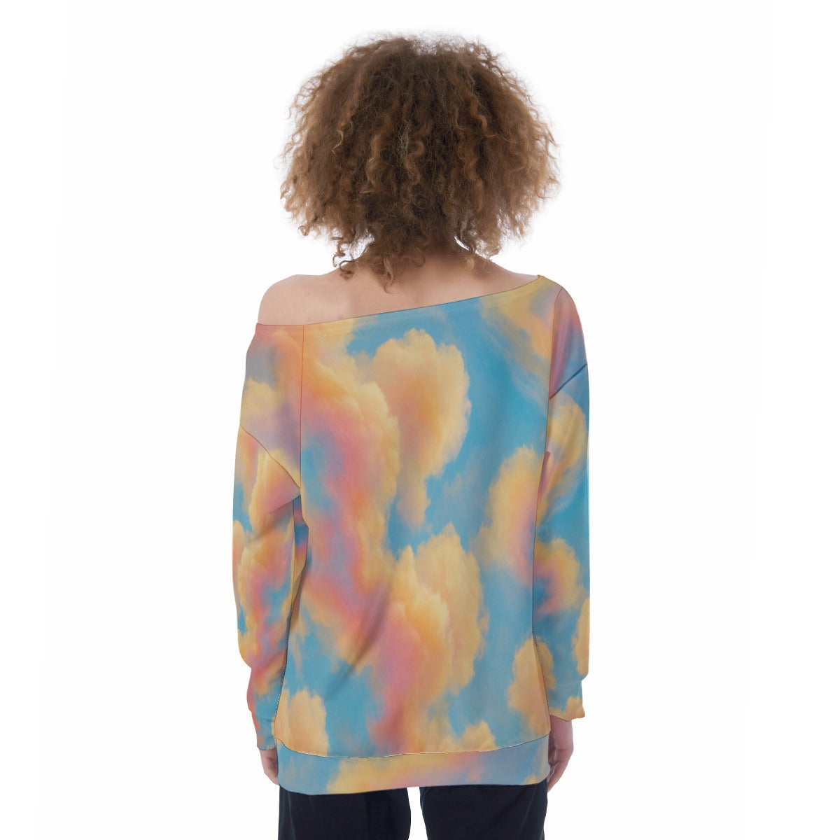 Women's Off-Shoulder Sweatshirt