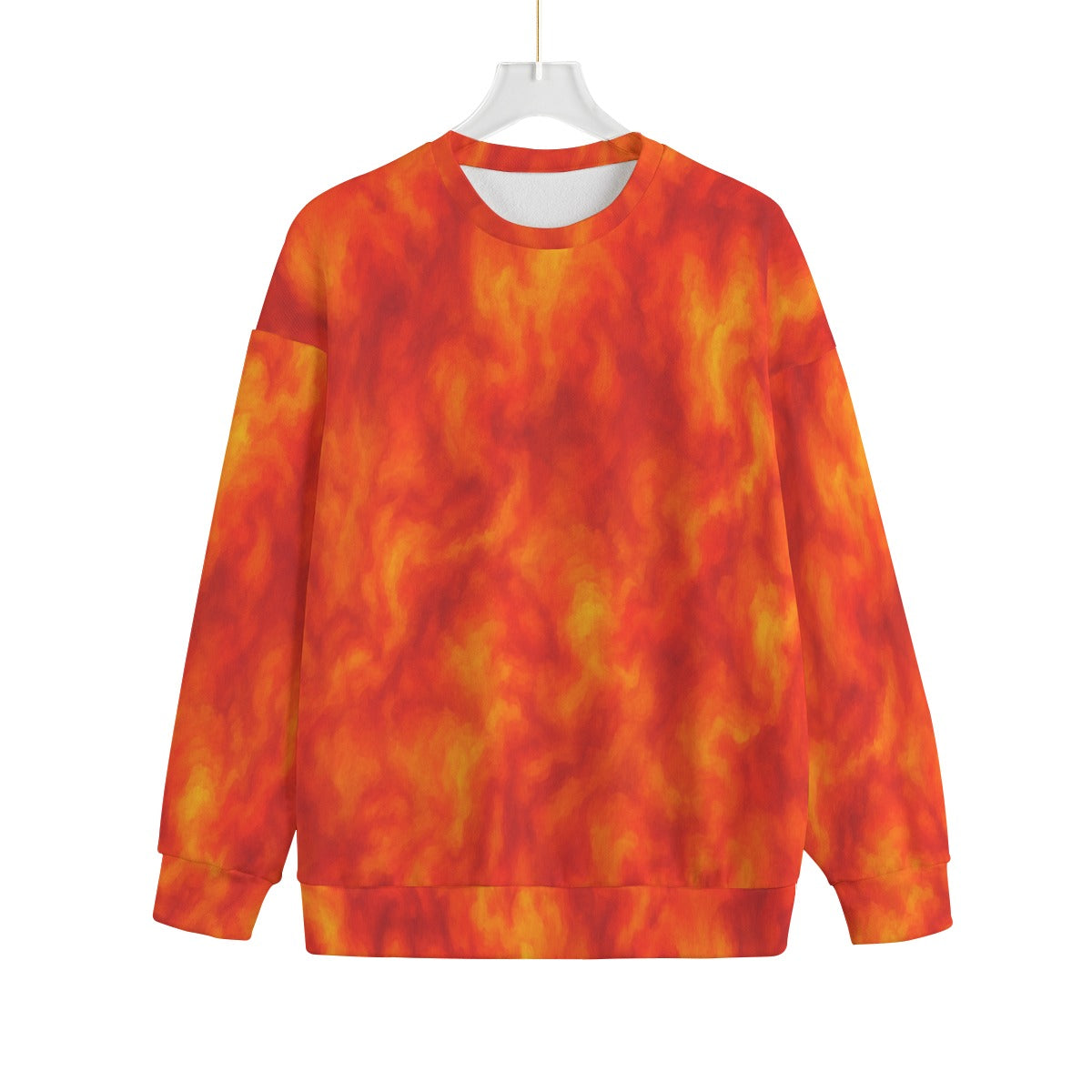 Unisex Drop-shoulder Knitted Fleece Sweater - view 1