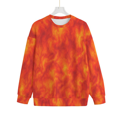 Unisex Drop-shoulder Knitted Fleece Sweater - view 1