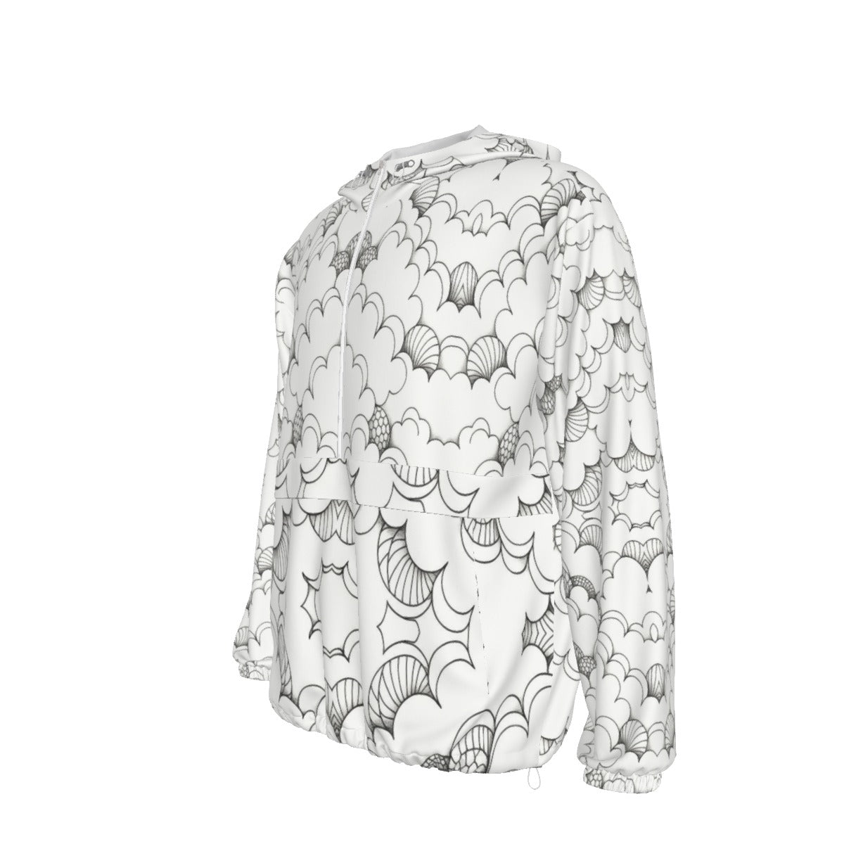 Unisex Pullover Jacket With Zipper Closure