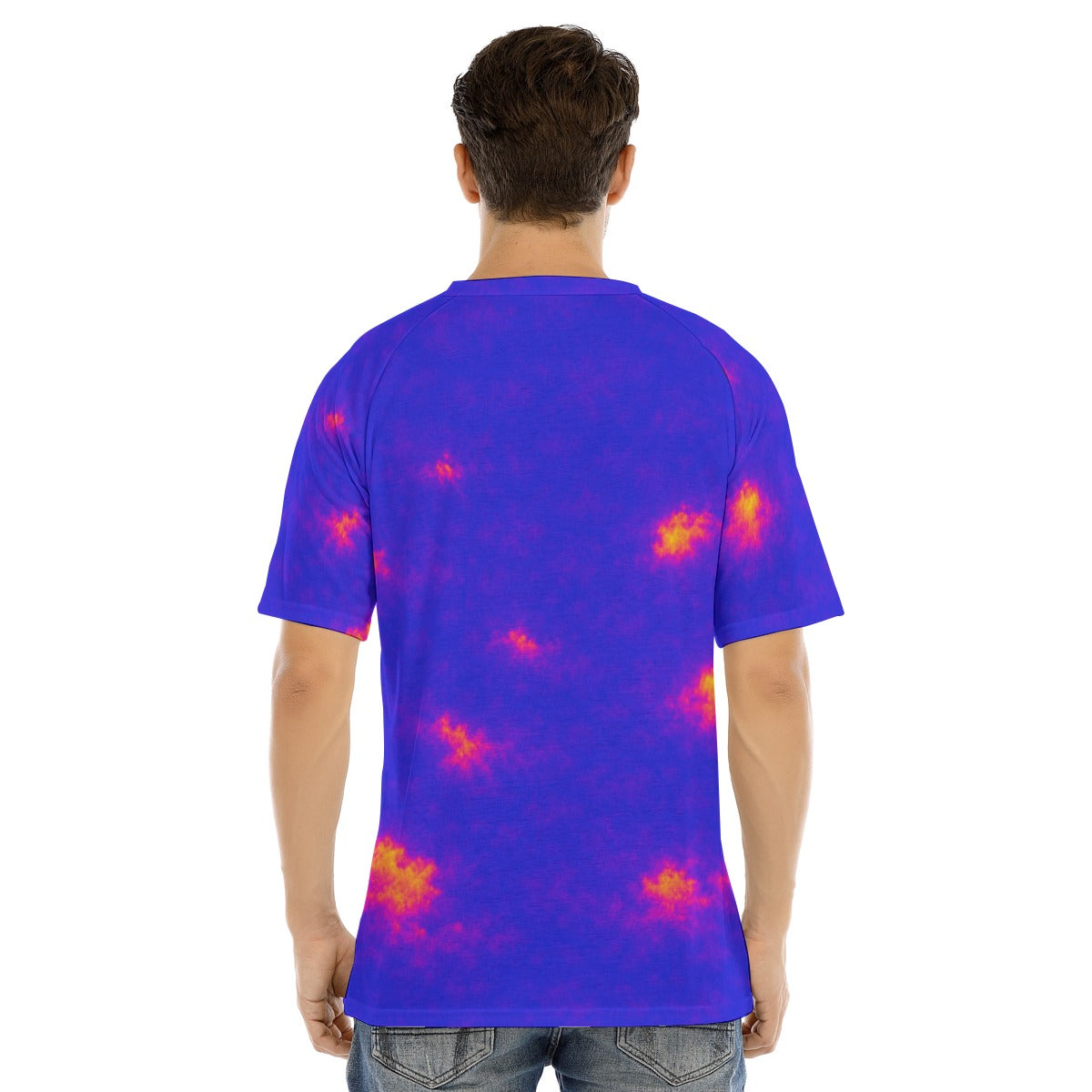 Men's Raglan Sleeve T-shirt With Button Closure