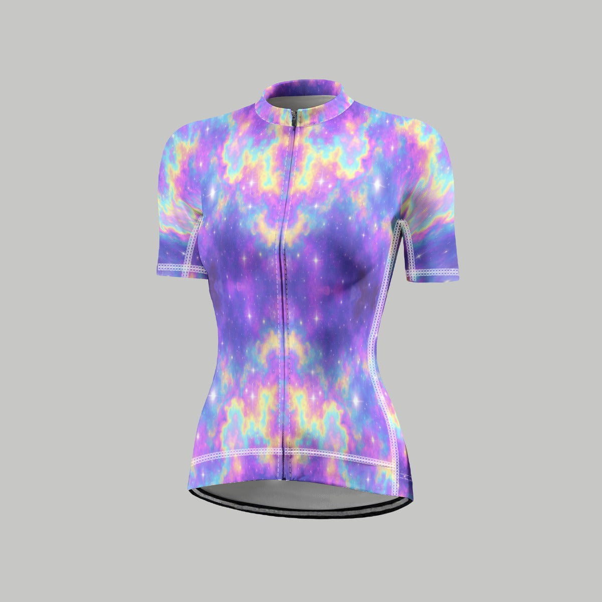 Women's Anti-Slip Raglan Cycling Jersey With Short Sleeve