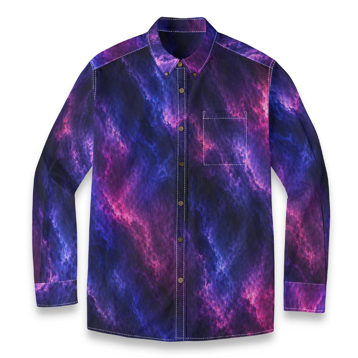 Men's Casual Lapel Long Sleeve Shirt|125GSM Cotton