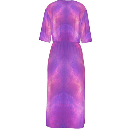Women's Short Sleeve V-neck Dress