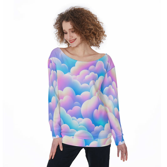 Women's Off-Shoulder Sweatshirt