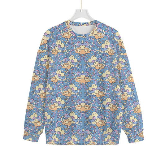 Unisex Drop-shoulder Knitted Fleece Sweater - view 1