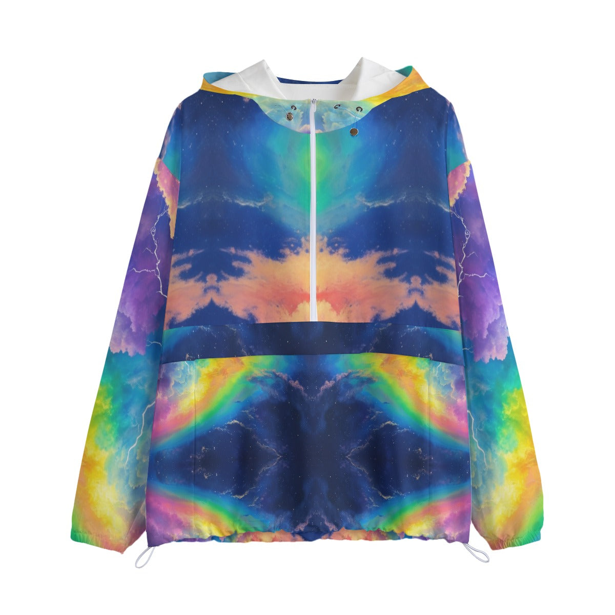 Unisex Pullover Jacket With Zipper Closure