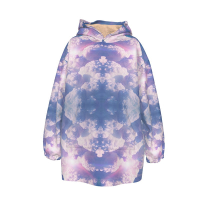 Unisex Kid's Sherpa Fleece Hoodie Blanket