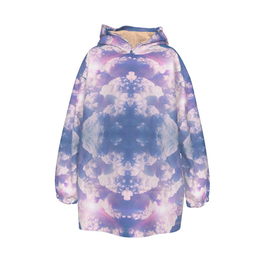 Unisex Kid's Sherpa Fleece Hoodie Blanket