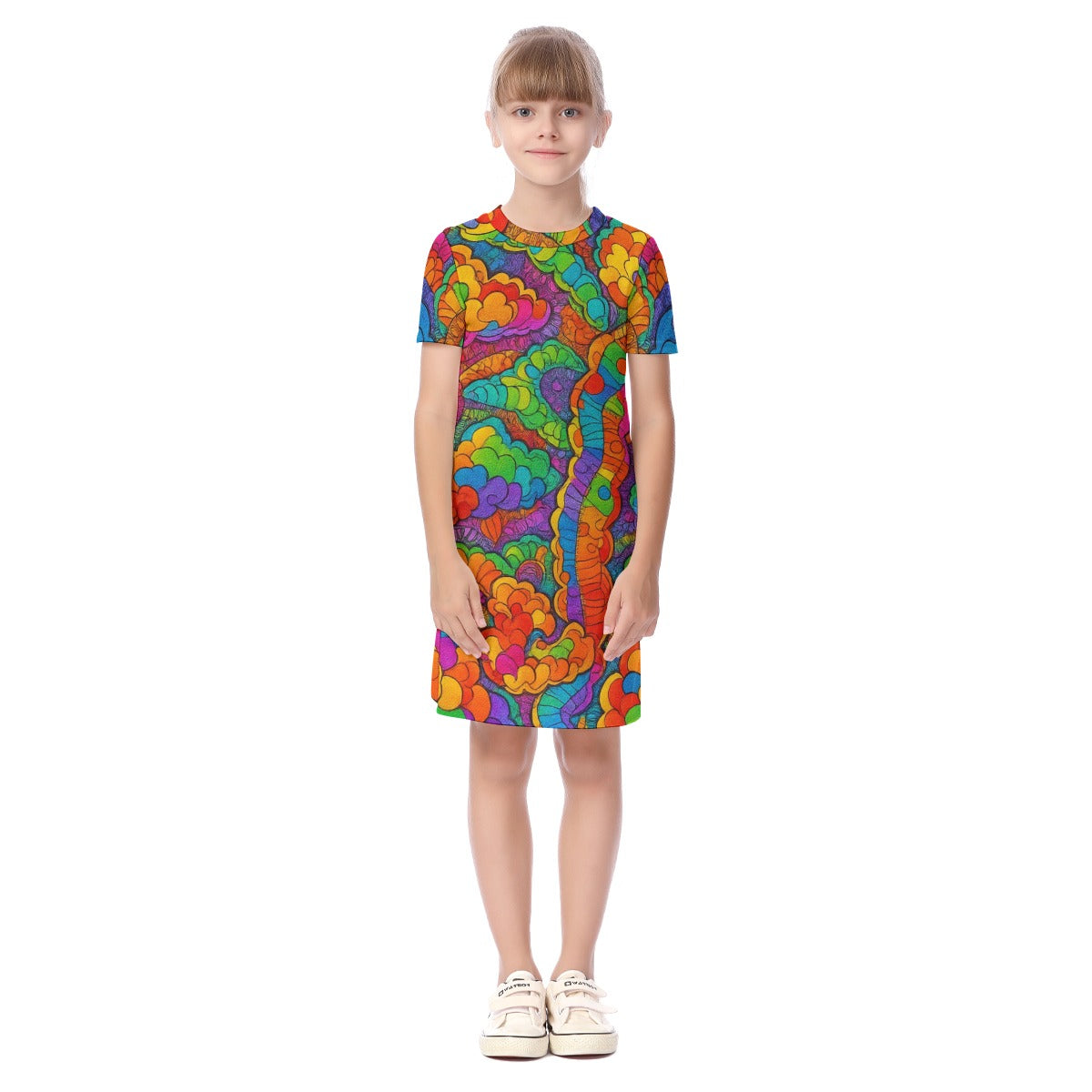Unisex Kid's Short Sleeve Dress