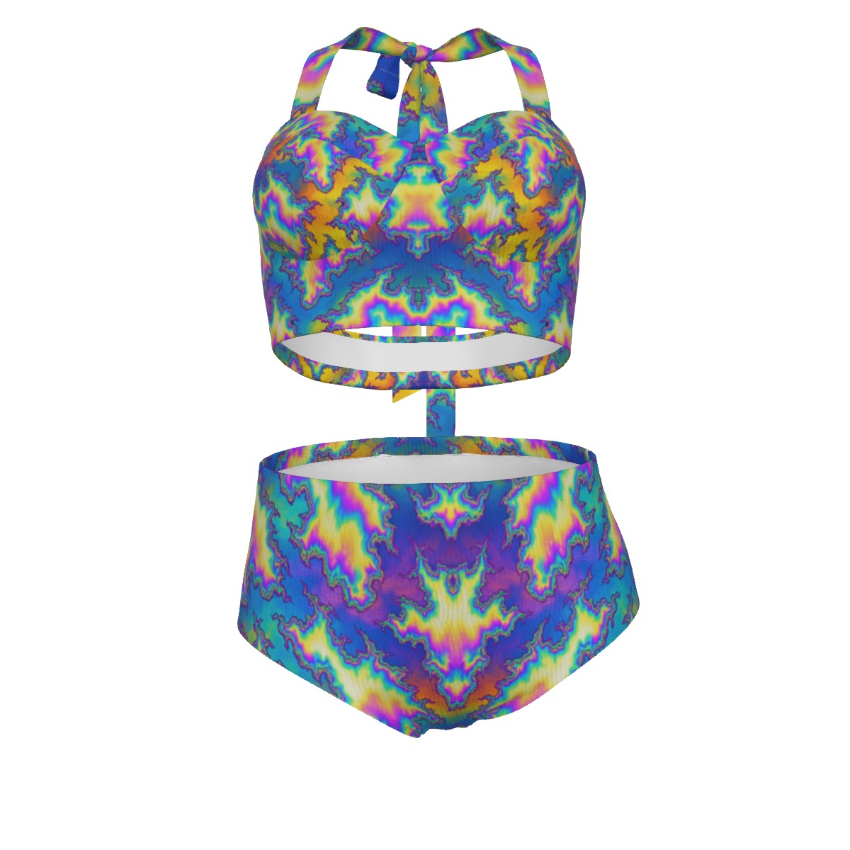 Women's Swimsuit Set With Halter