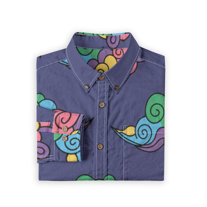 Men's Casual Lapel Long Sleeve Shirt|125GSM Cotton