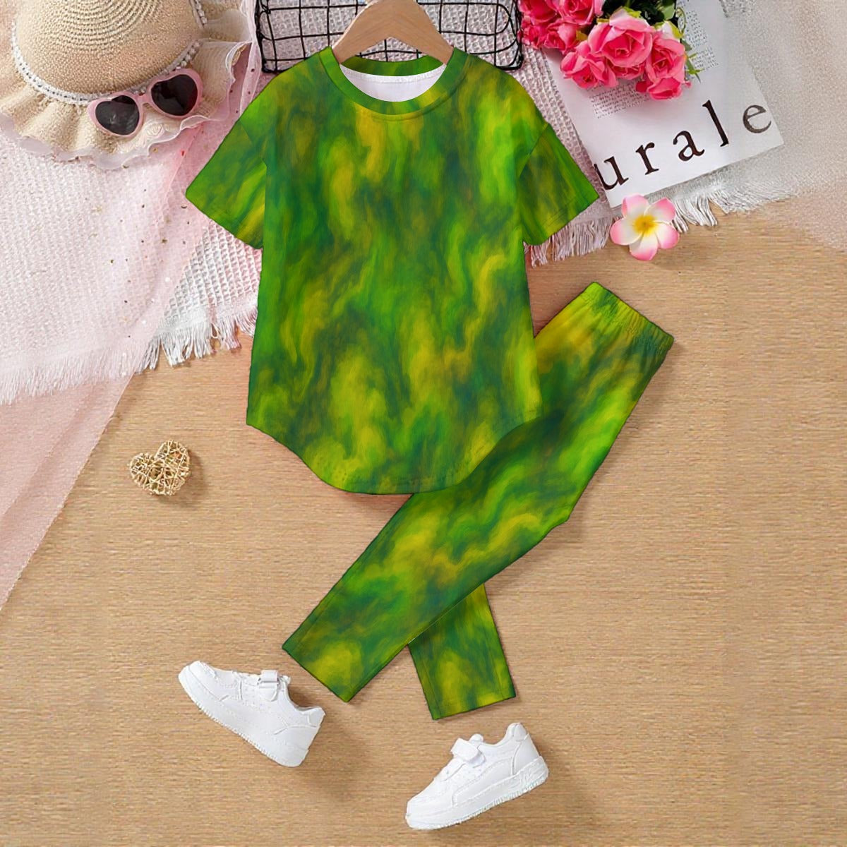 Unisex Kids' Casual Top and Pants Set