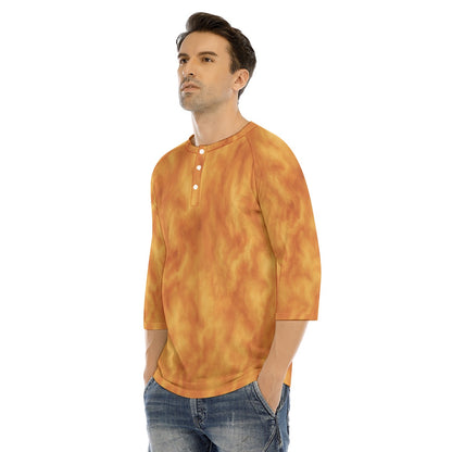 Men's Bracelet Sleeve T-shirt With Button Closure - view 3