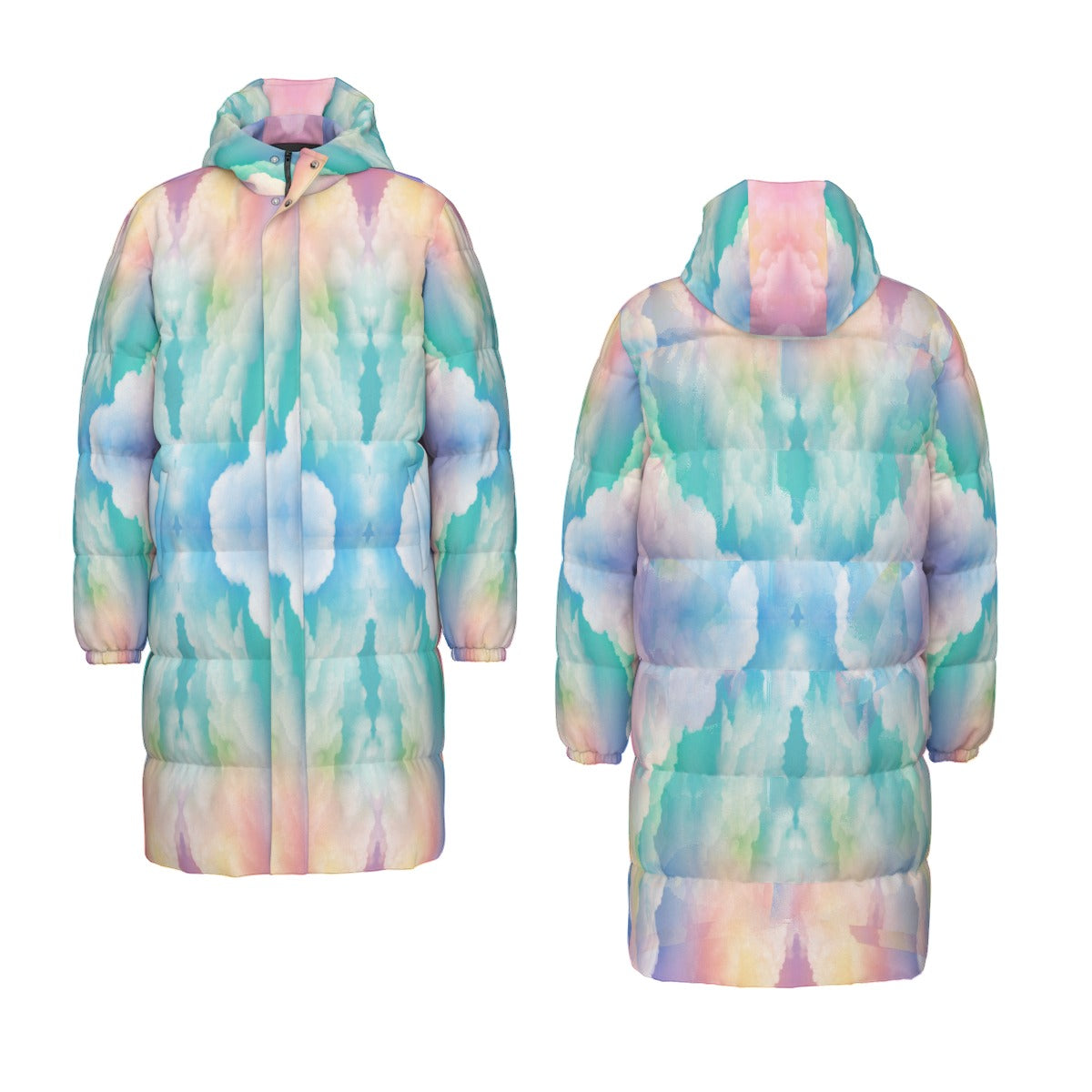 Unisex Long Down Jacket