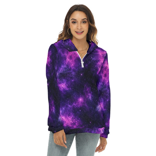 Women’s Borg-Fleece Half-Zip Hoodie - view 1