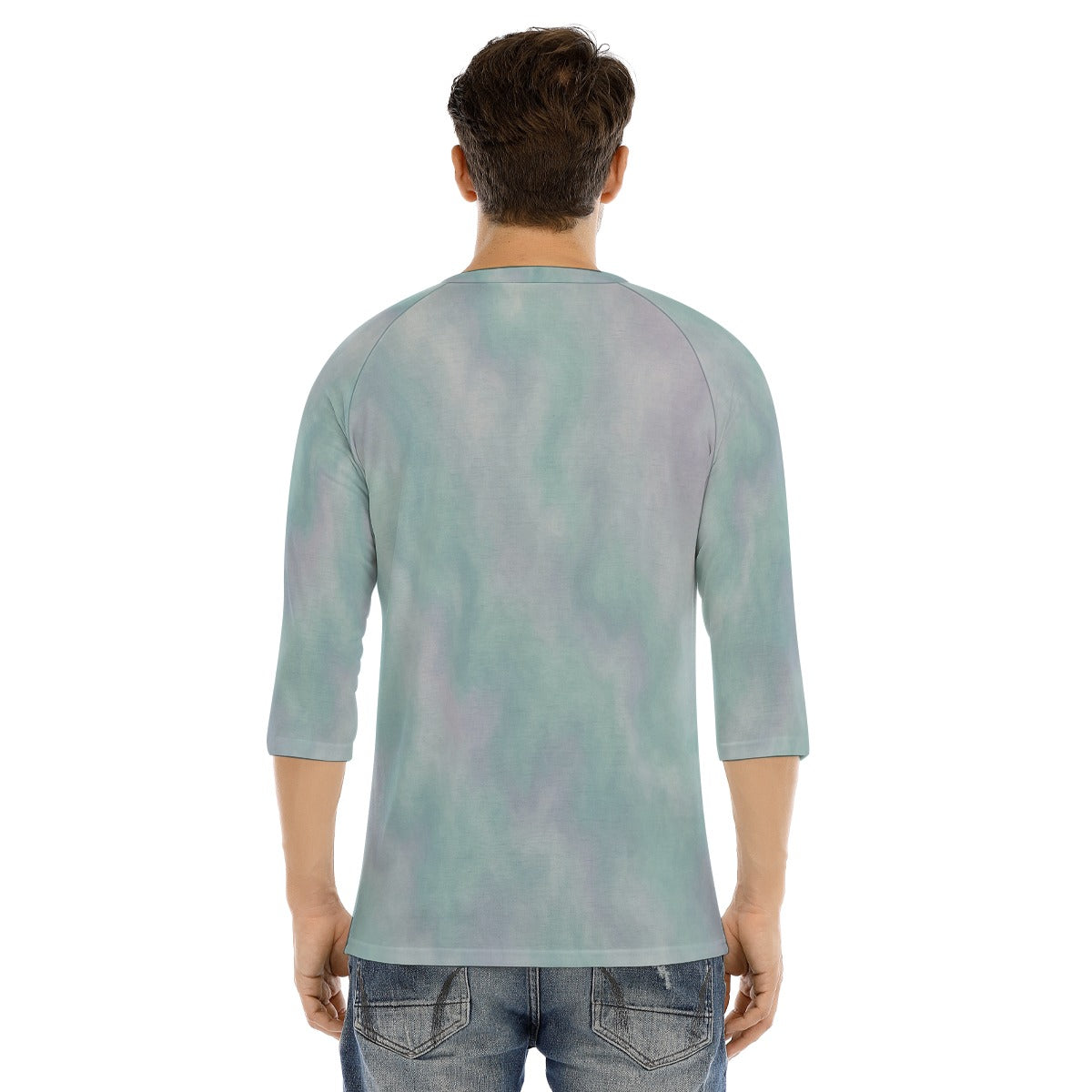 Men's Bracelet Sleeve T-shirt With Button Closure - view 4