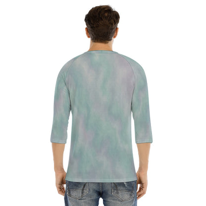 Men's Bracelet Sleeve T-shirt With Button Closure - view 4