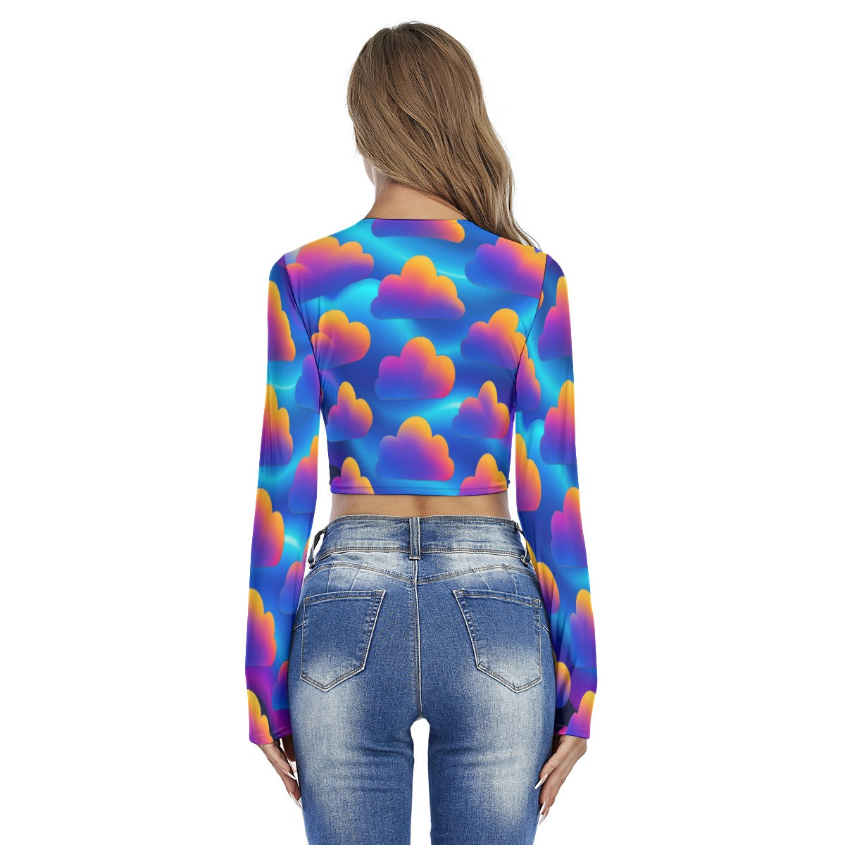 Women's Round Neck Crop Top T-Shirt