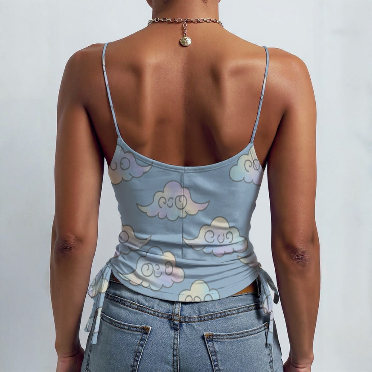 All-over Print Drawstring Camisole