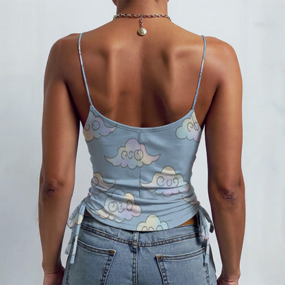 All-over Print Drawstring Camisole