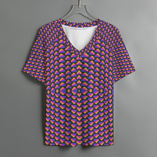 Women's V-neck T-shirt With Short Sleeve