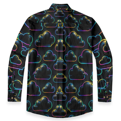 Men's Casual Lapel Long Sleeve Shirt|125GSM Cotton