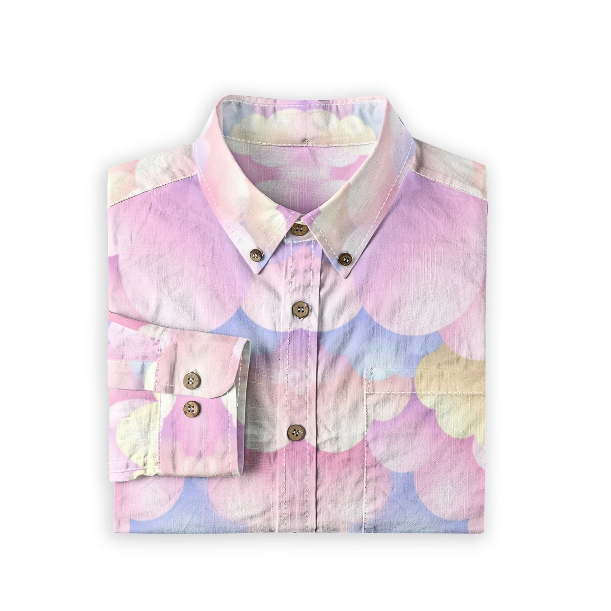 Men's Casual Lapel Long Sleeve Shirt|125GSM Cotton