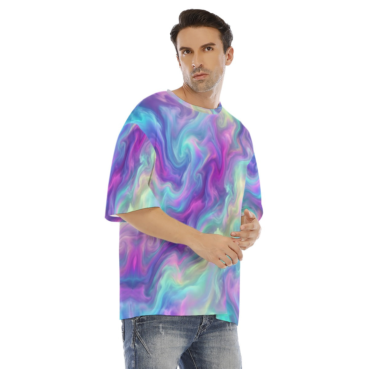 Men's Drop Shoulder T-shirt With Short Sleeve