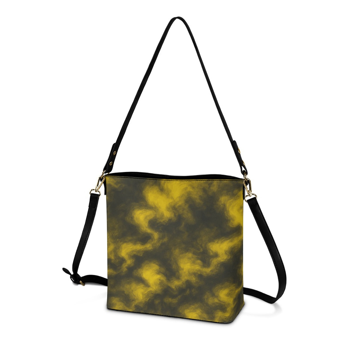 Unisex Minimalist Square Crossbody Bucket Bag