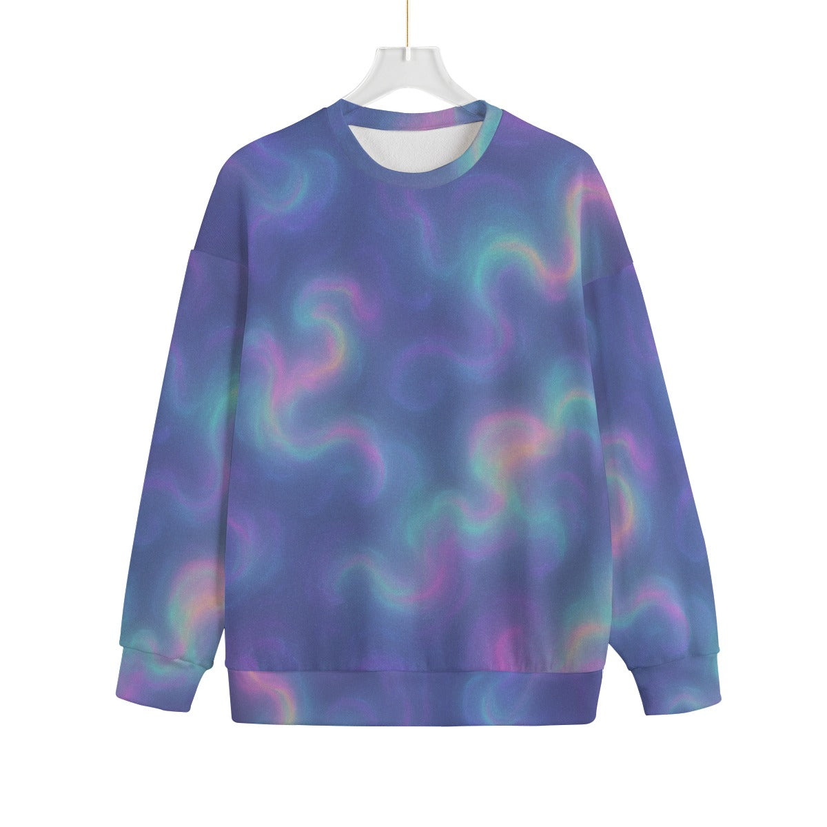 Unisex Drop-shoulder Knitted Fleece Sweater - view 1