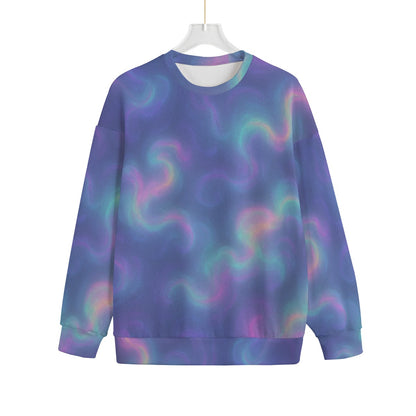 Unisex Drop-shoulder Knitted Fleece Sweater - view 1