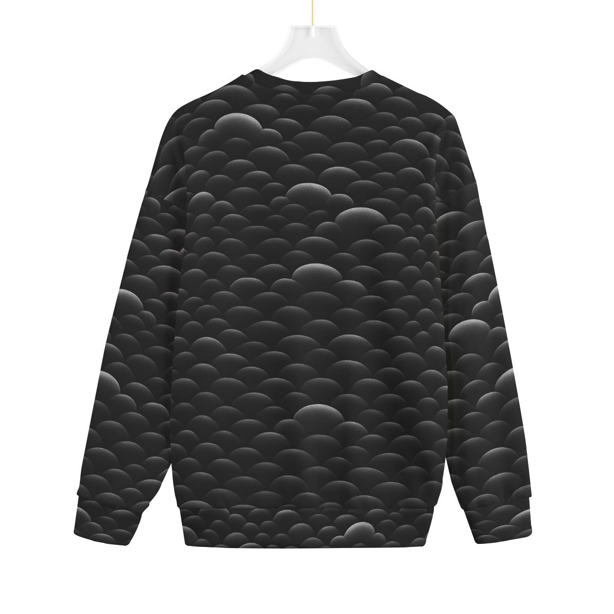 Unisex Drop-shoulder Knitted Fleece Sweater - view 2
