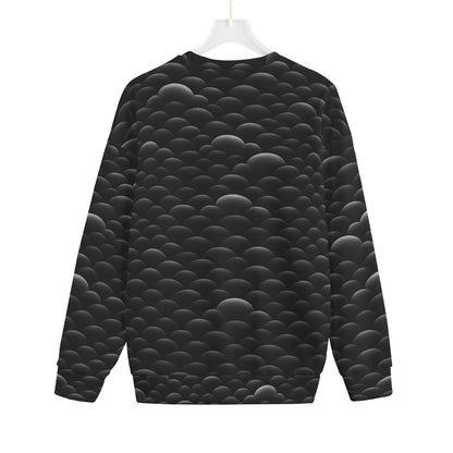 Unisex Drop-shoulder Knitted Fleece Sweater - view 2