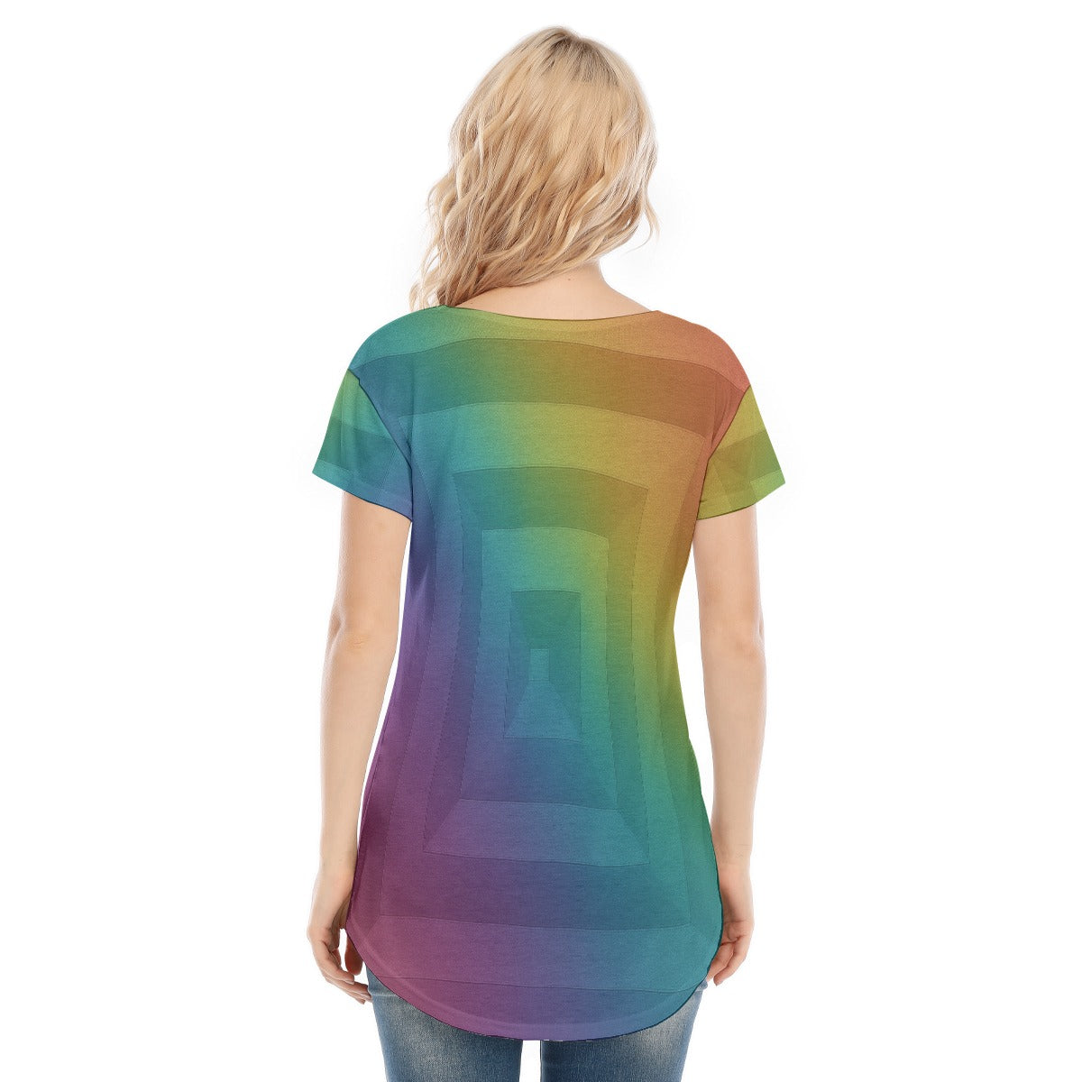 Women's V-neck Short Sleeve T-shirt