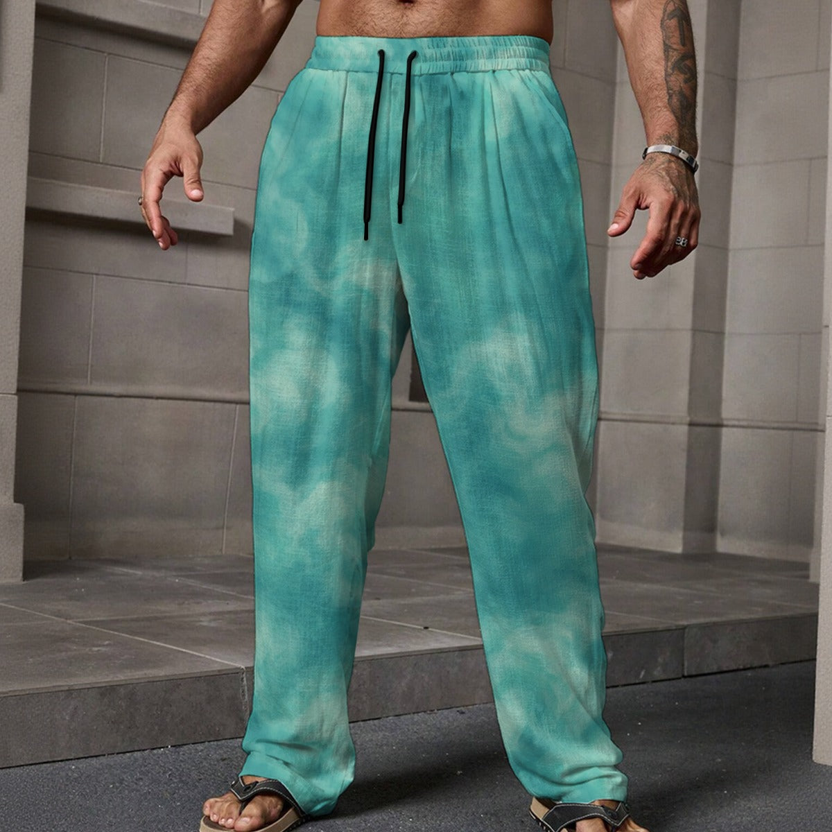 Men's Loose Casual Pants With Pocket