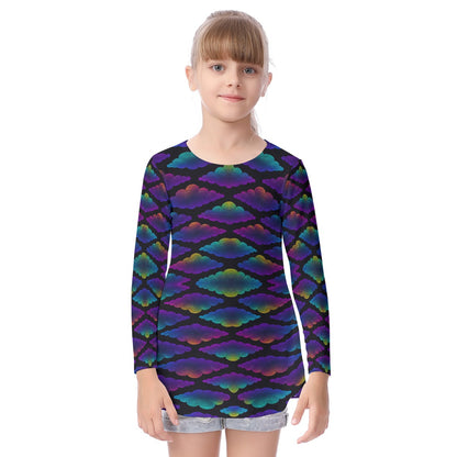 Unisex Kid's Long Sleeve O-neck T-shirt