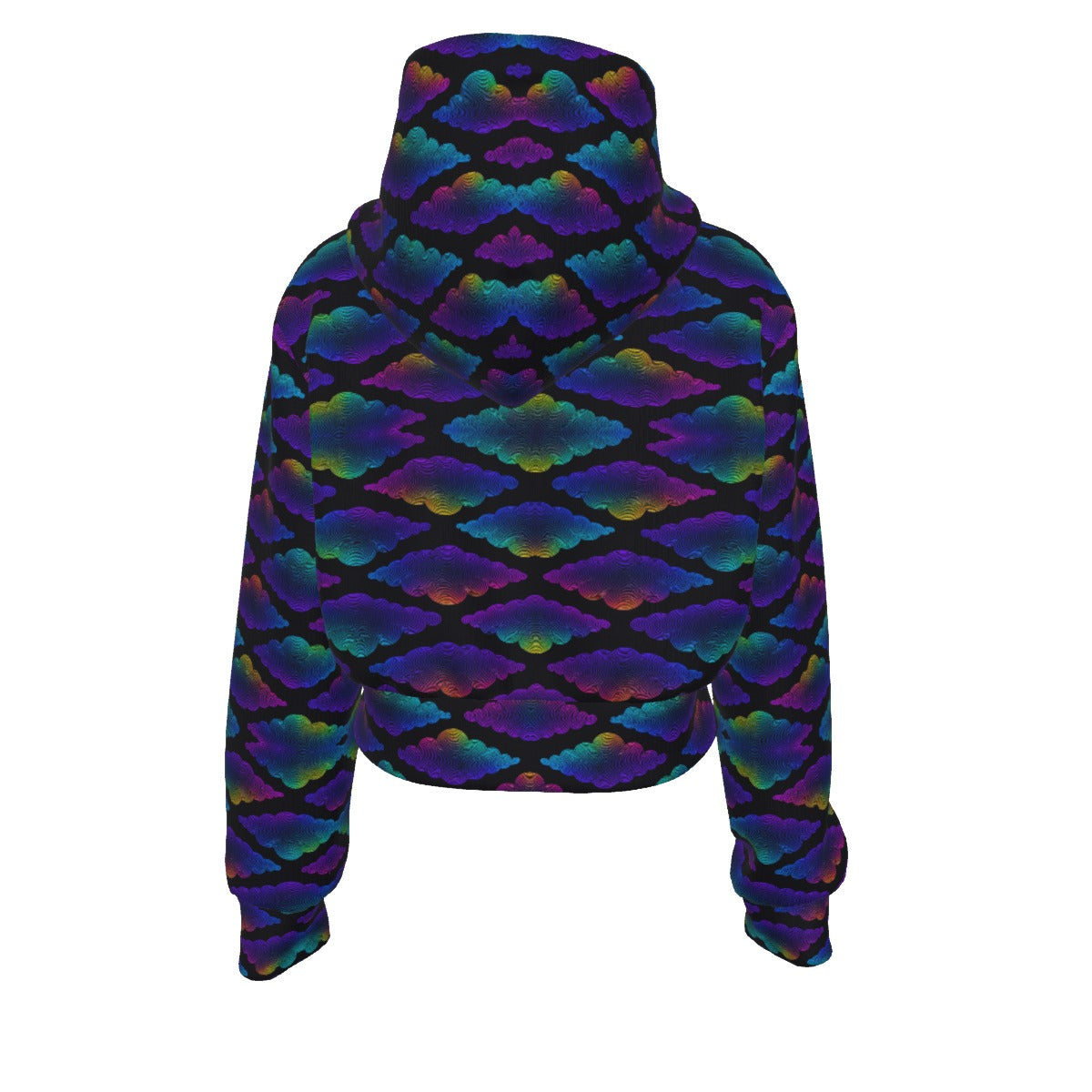 Women's Crop Top Hoodie With Zipper Closure