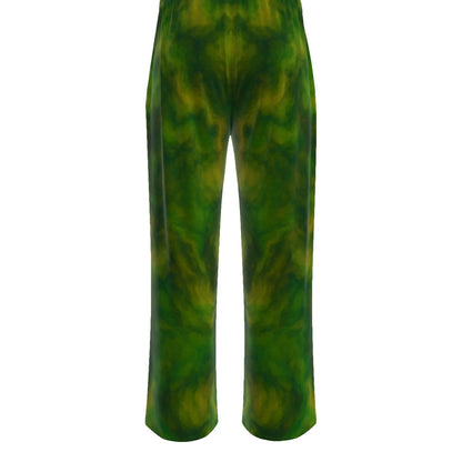 Unisex Knitted Fleece Wide Leg Pants