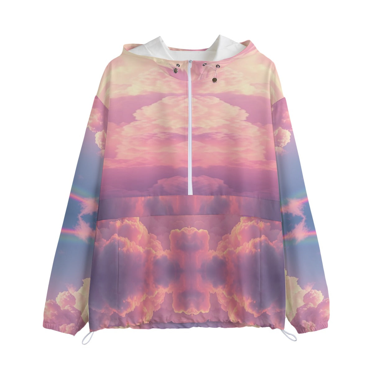 Unisex Pullover Jacket With Zipper Closure