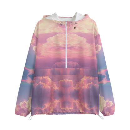 Unisex Pullover Jacket With Zipper Closure