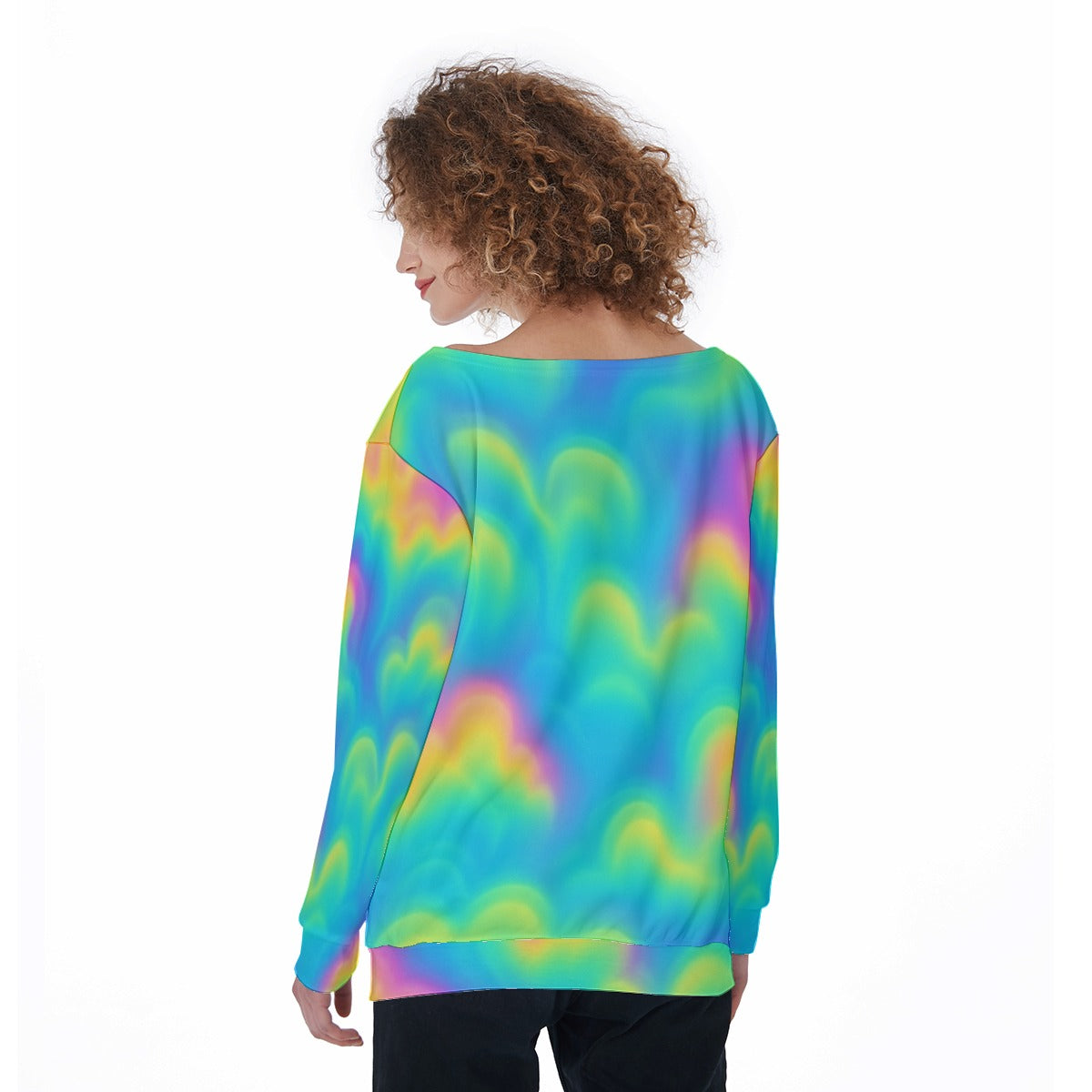 Women's Off-Shoulder Sweatshirt